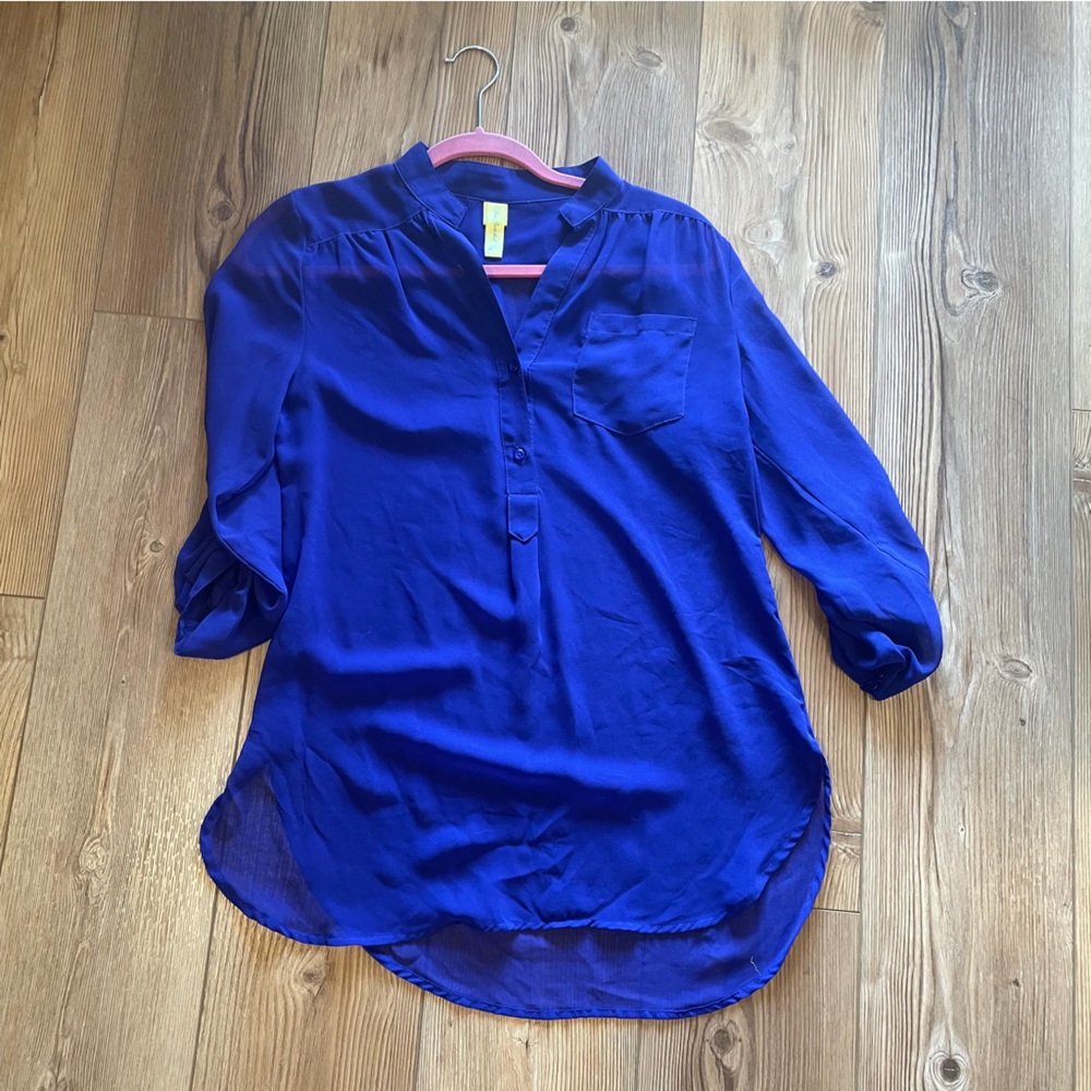 Francesca's Collections Royal Blue Blouse